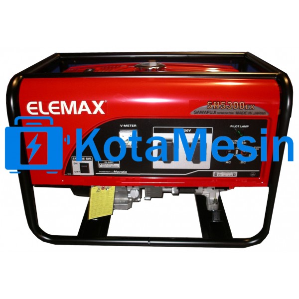 Elemax SH 5300 EX Powered by Honda | Generator | 3.8 KVa - 4.4 KVa